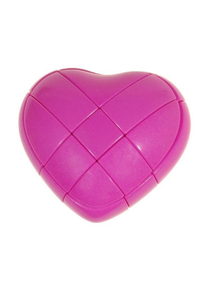 YJ Love Cube Heart Shape Puzzle | Romantic Transforming 3x3 Magic Cube - Unique Valentine's Day Gift for Loved Ones | Available in Red and Pink - Image 2